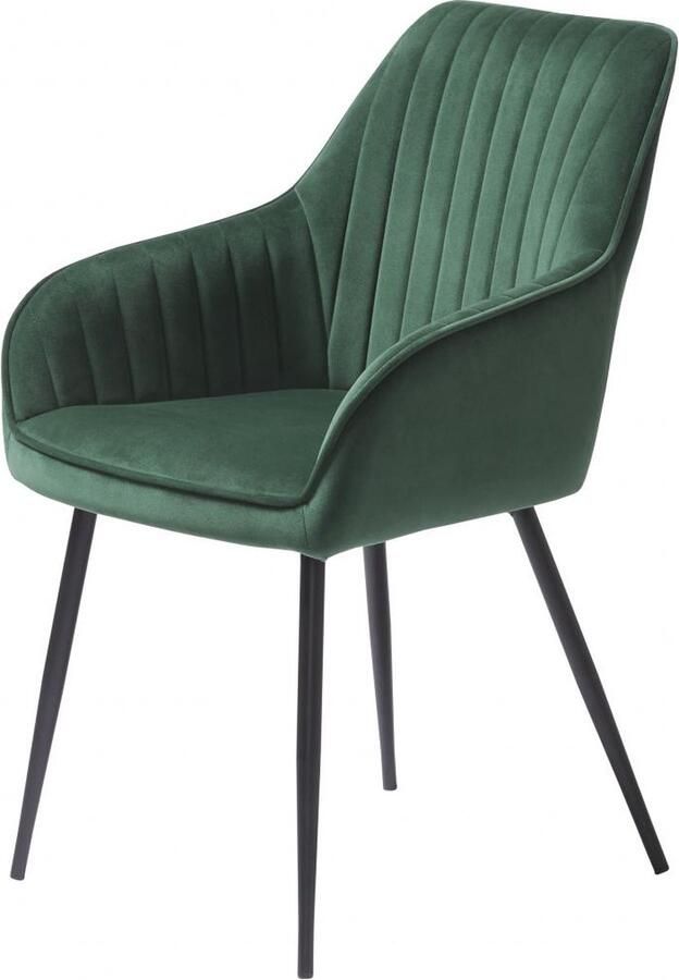 Nordic Home Kjell armstoel velvet groen