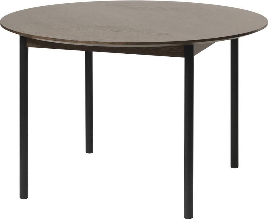 Nordic Home Magnus ronde eiken eettafel Ø120 cm espresso