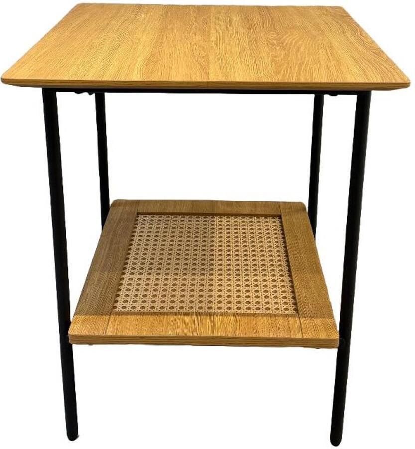 Nordic Home Meya bijzettafel 45x45 cm naturel