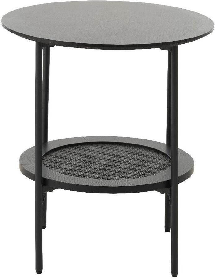 Nordic Home Meya bijzettafel Ø50 cm zwart