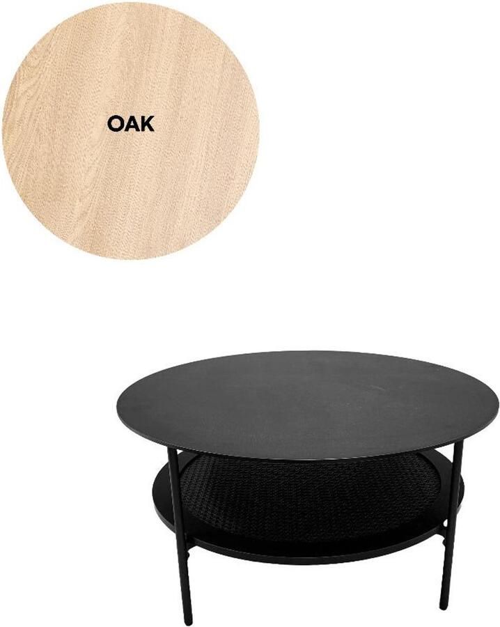 Nordic Home Meya salontafel Ø80 cm naturel