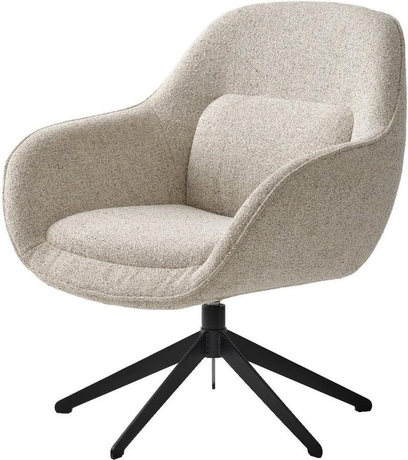 Nordic Home Mikkel draaibare fauteuil wit