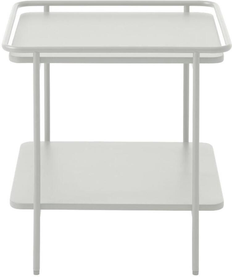 Nordic Home Millie bijzettafel 45x45 cm wit