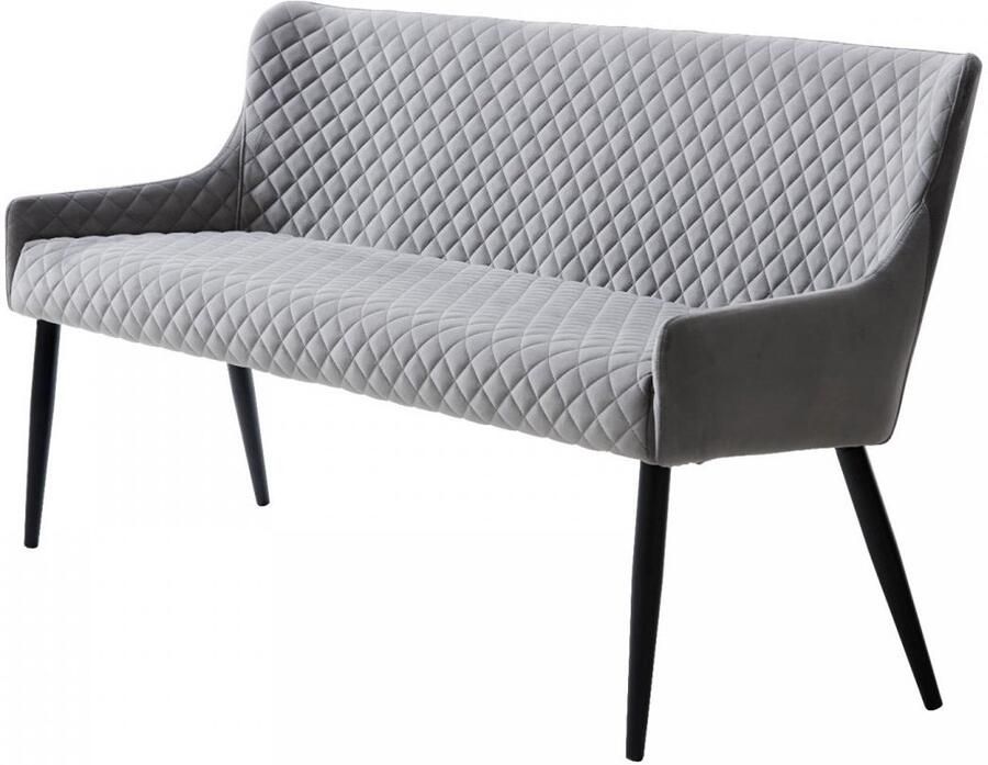 Nordic Home Milly eetkamerbank velvet grijs