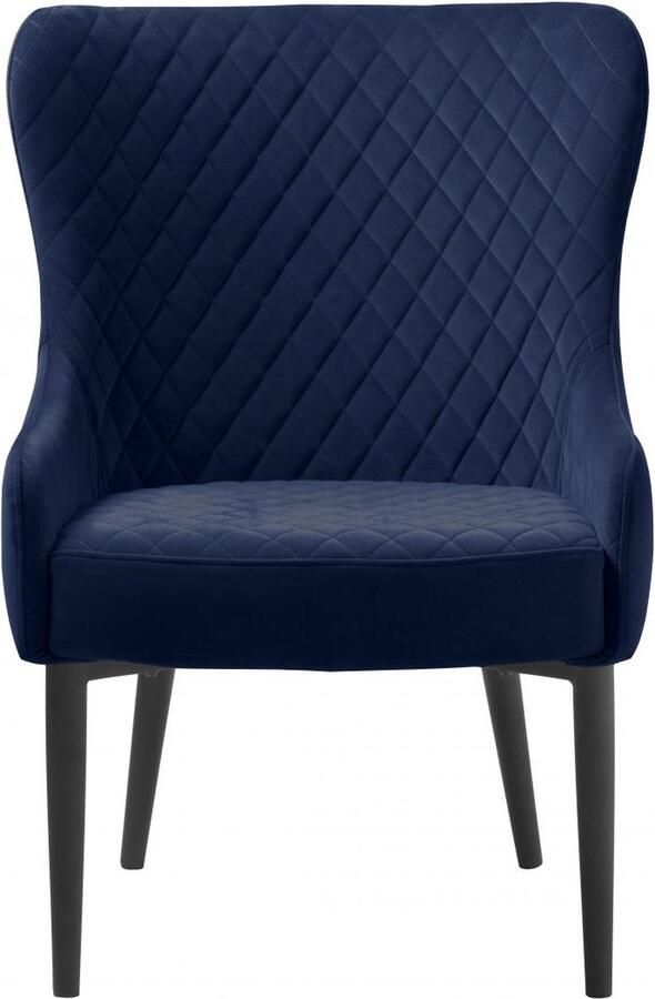 Nordic Home Milly fauteuil velvet blauw