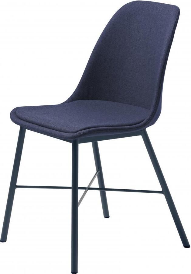 Nordic Home Rosie eetkamerstoel stof blauw