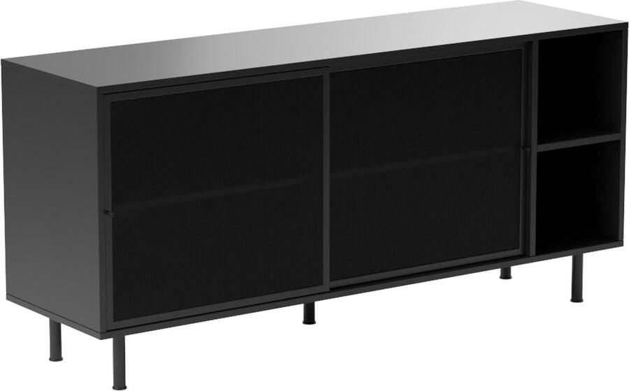 Nordic Home Sadie sidetable 160 cm zwart