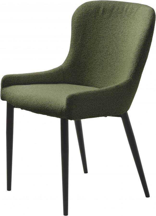Nordic Home Safa eetkamerstoel bouclé groen