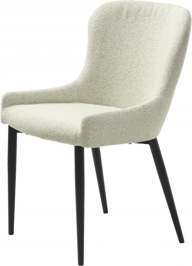 Nordic Home Safa eetkamerstoel bouclé ivoor