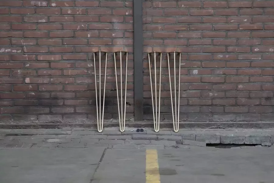 Nordstahl Set hairpin tafelpoten Goud