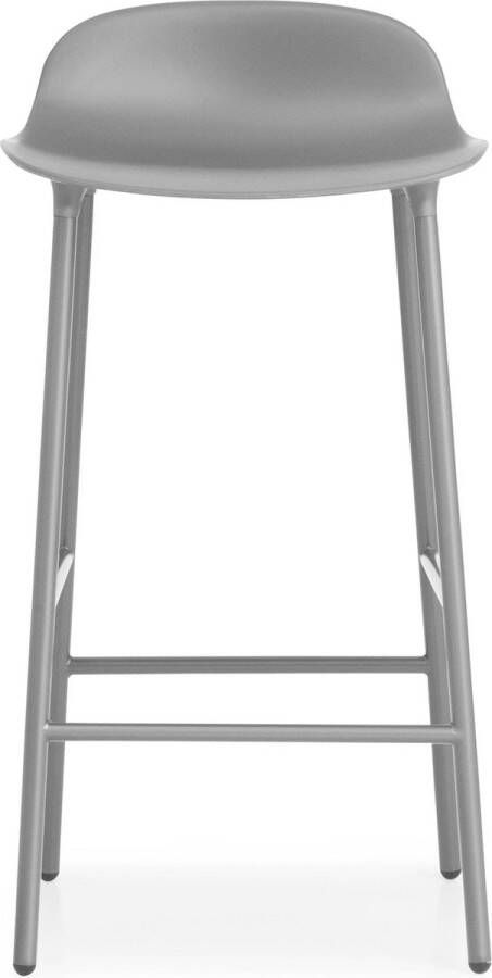 Normann Copenhagen Form barkruk met metalen frame 75 cm grijs