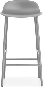 Normann Copenhagen Form barkruk met metalen frame grijs 65 cm