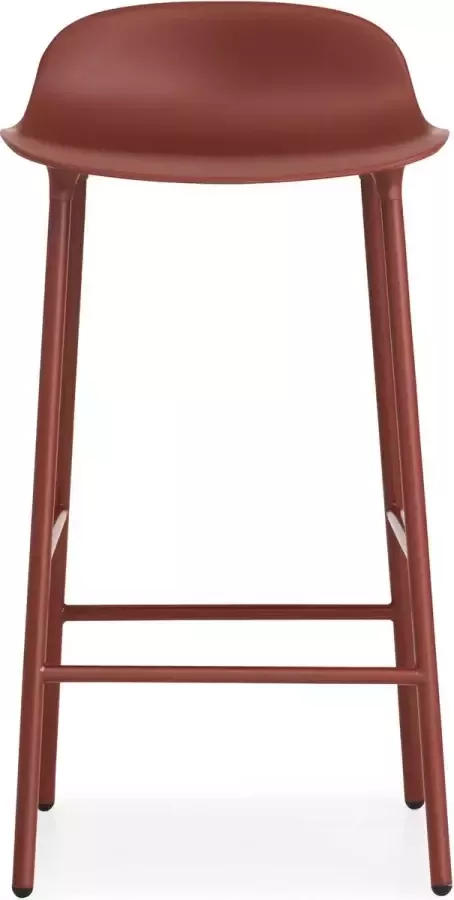 Normann Copenhagen Form barkruk met metalen frame rood 65 cm