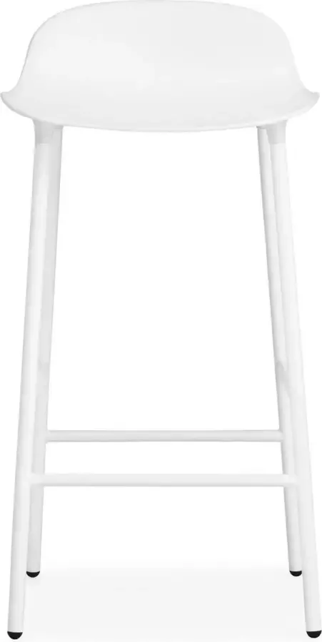 Normann Copenhagen Form barkruk met metalen frame 65 cm wit