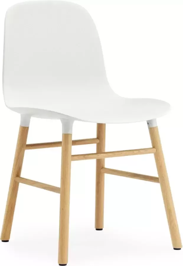 Normann Copenhagen Form stoel met houten frame eiken wit - Foto 1