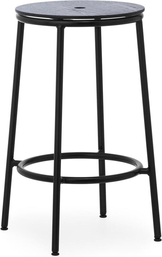 Normann Copenhagen Circa Barkruk 65 Zwart Eiken