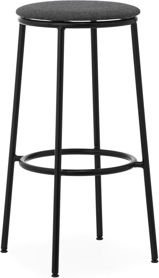 Normann Copenhagen Circa Barkruk Gestoffeerd 75 Black