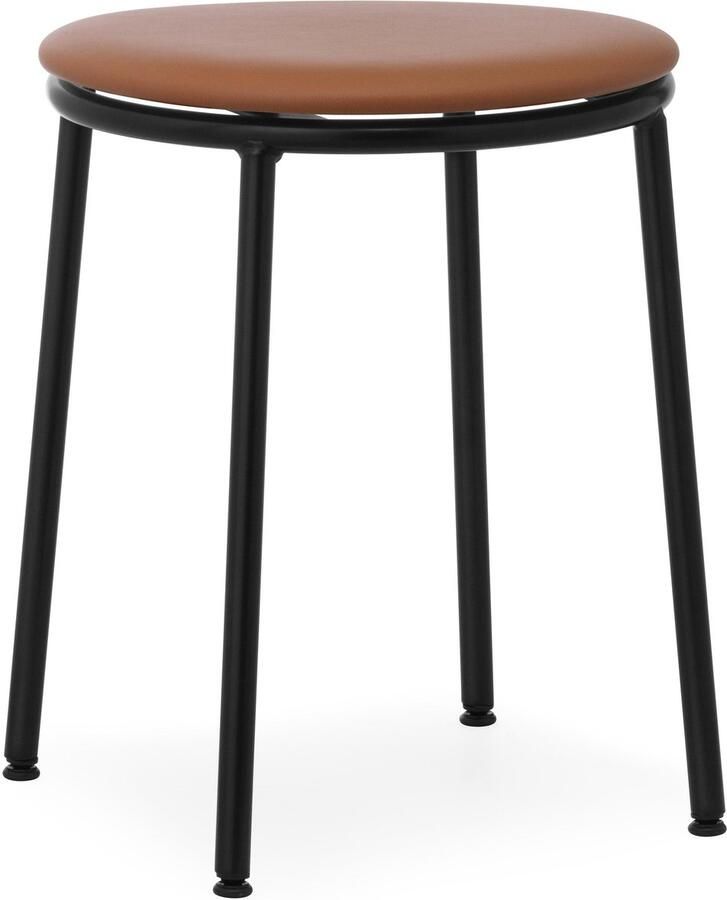 Normann Copenhagen Circa Kruk Gestoffeerd 45 Ultra Leather Brandy