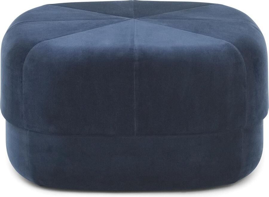 Normann Copenhagen Circus Velour Poef Large Blauw
