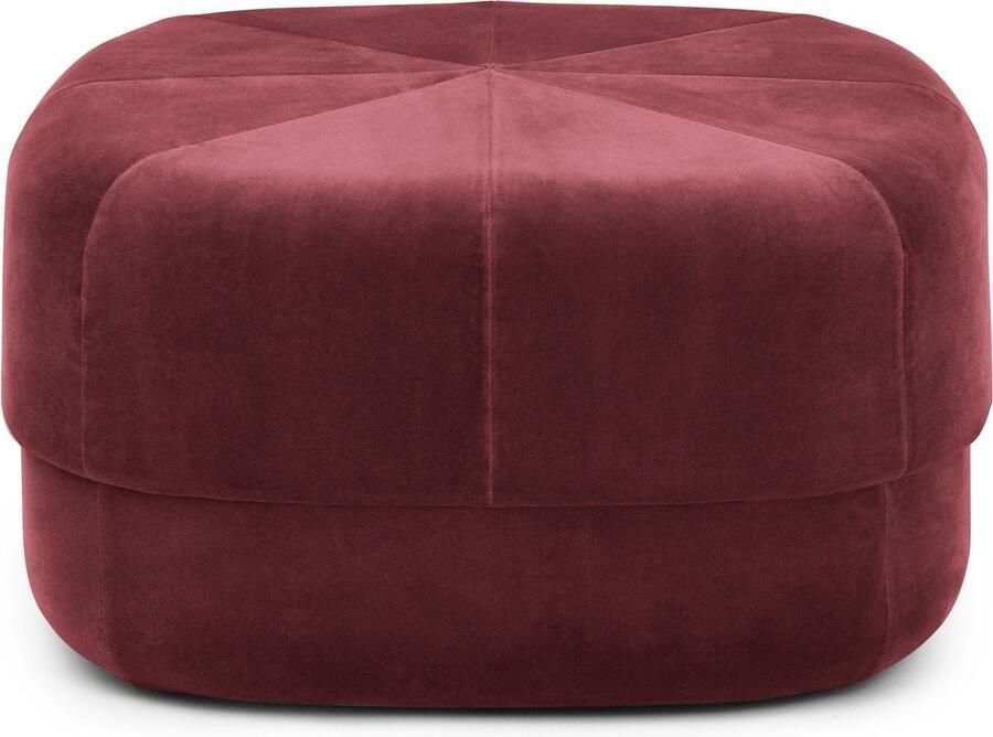 Normann Copenhagen Circus Velour poef large rood