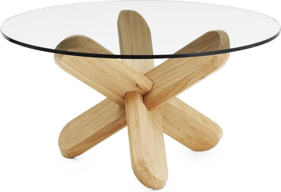 Normann Copenhagen Ding bijzettafel transparant eiken 40