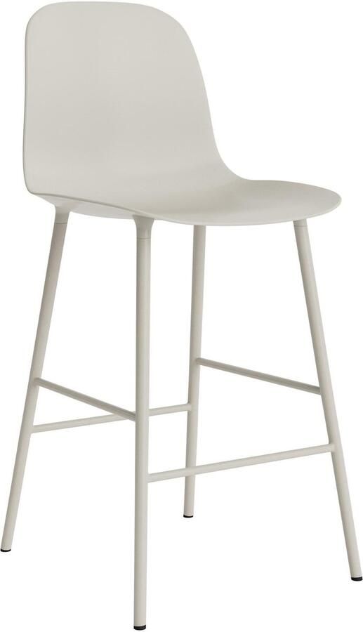 Normann Copenhagen Form Barkruk High 65 cm Staal Lichtgrijs