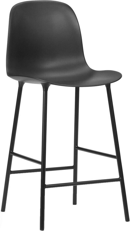 Normann Copenhagen Form Barkruk High 65 cm Staal Zwart