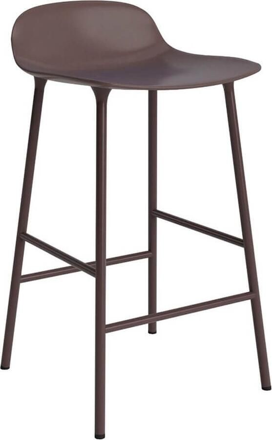 Normann Copenhagen Form Barkruk Low 65 cm Staal Bruin