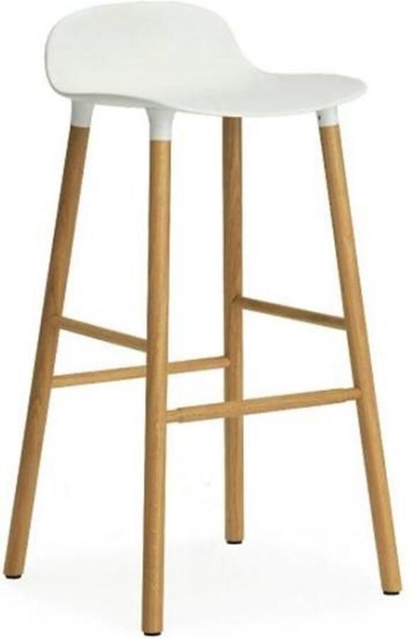 Normann Copenhagen Form Barstool Oak White