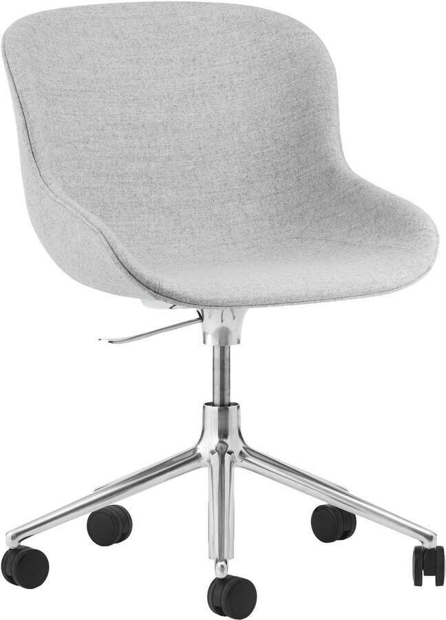Normann Copenhagen Hyg Gestoffeerde Bureaustoel Alu Onderstel Grijs Synergy