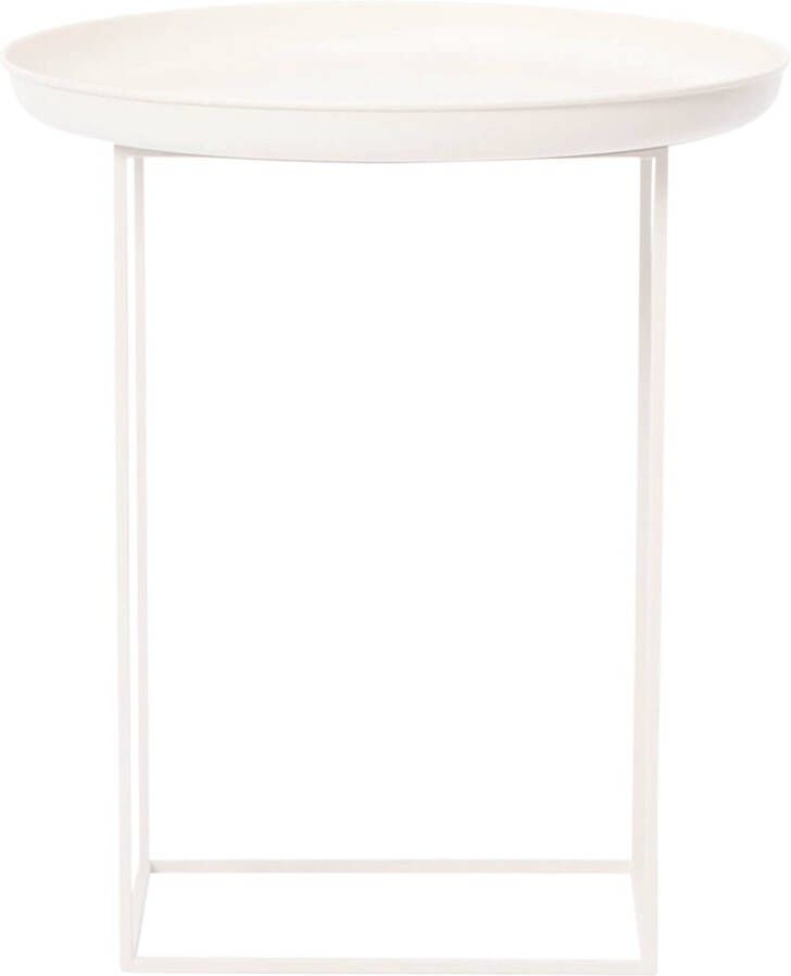 NORR11 Duke Side Table Bijzettafel Ø45 x H52 cm Gebroken wit