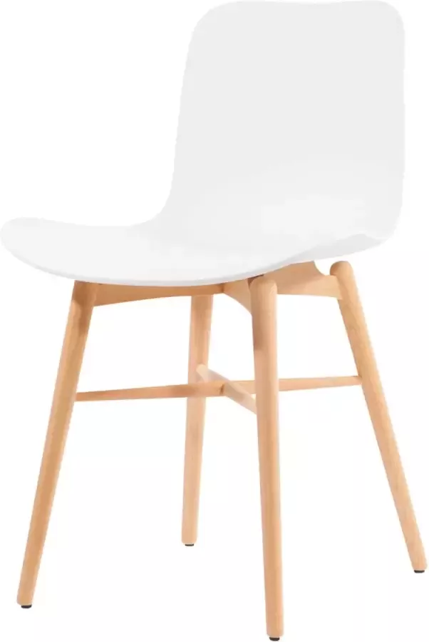 NORR11 Langue Original Eetkamerstoel Naturel hout Gebroken wit