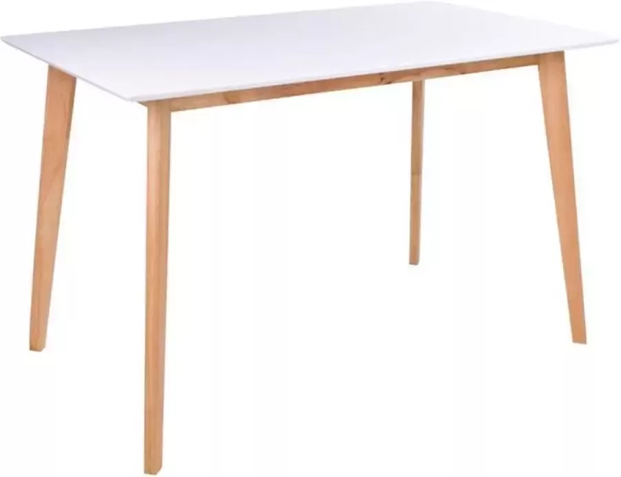 House Nordic Voos eetkamertafel wit natuur 70x120 cm