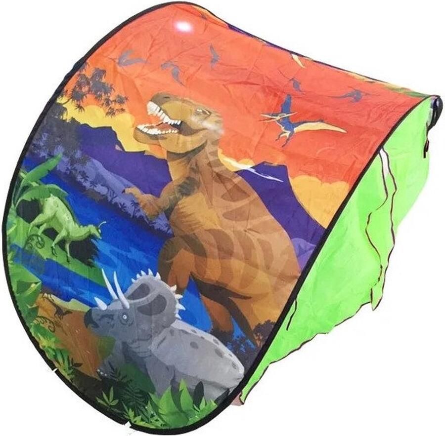 Northix Kindertent voor bed dinosaurussen 220 x 80 cm