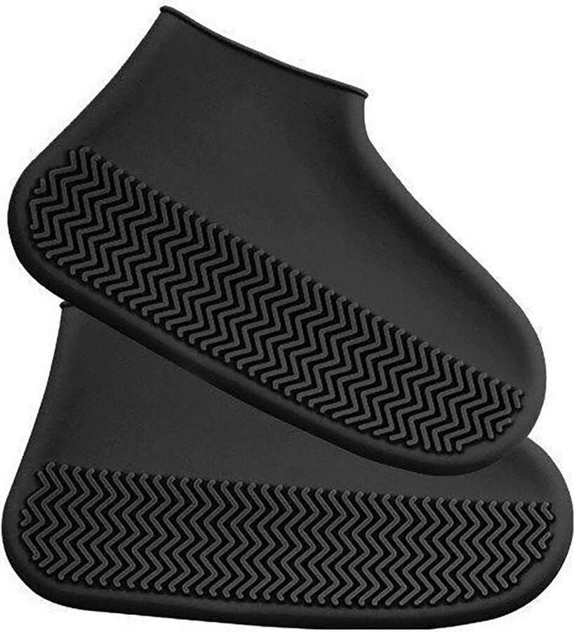 Northix Waterdichte overschoenen antislip zwart