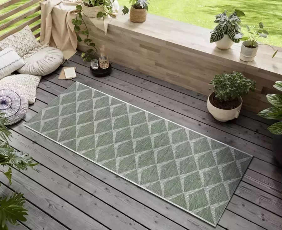 NORTHRUGS Loper Escala Platweefsel visgraat design afgehecht robuust gemakkelijk in onderhoud