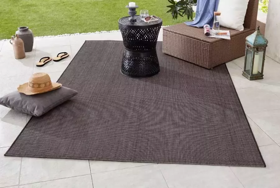 NORTHRUGS Vloerkleed Match Binnen- en buitengebruik kortpolig loper modern effen kleuren woonkamer balkon - Foto 4