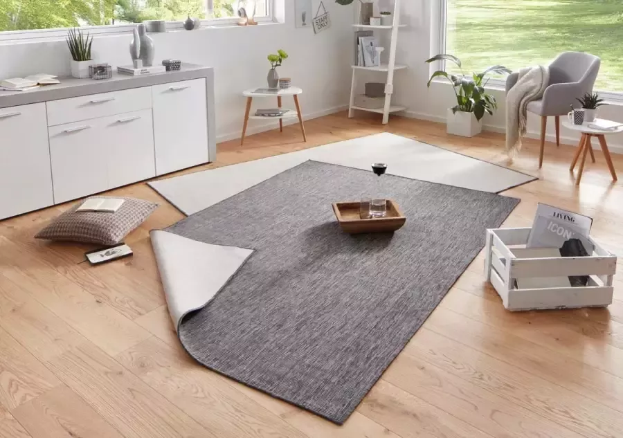 HANSE Home Vloerkleed Miami omkeerbaar tapijt Binnen- en buitengebruik weerbestendig balkon loper woonkamer waterbestendig - Foto 4