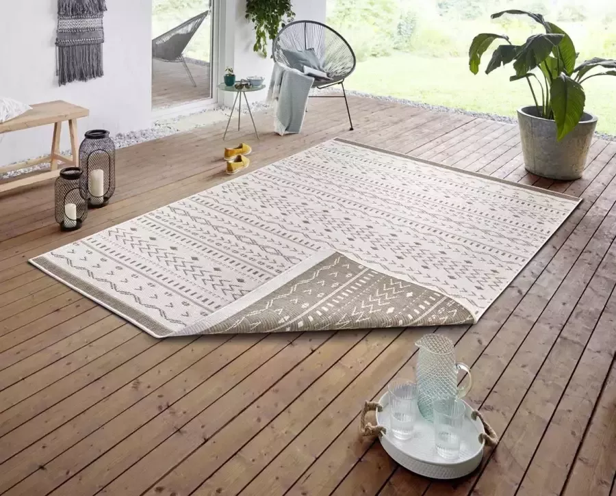 NORTHRUGS Vloerkleed Kuba Binnen- en buitengebruik weerbestendig balkon loper woonkamer waterbestendig - Foto 2