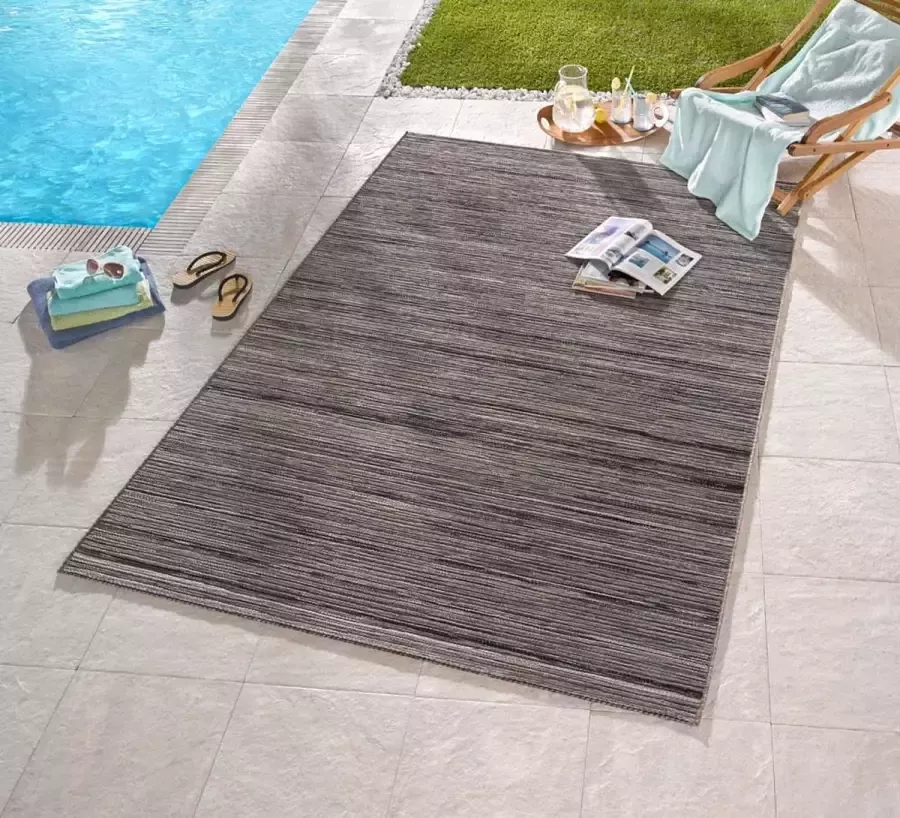 NORTHRUGS Vloerkleed Lotus In- & outdoor platweefsel modern weerbestendig tuin woonkamer - Foto 4