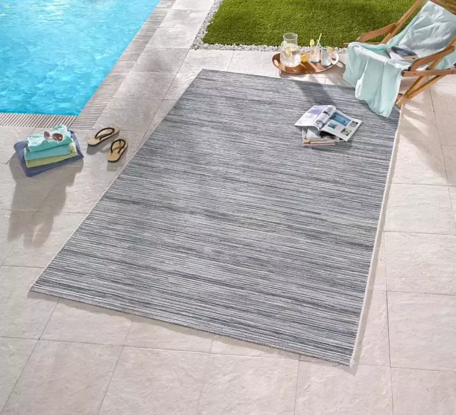 NORTHRUGS Vloerkleed Lotus In- & outdoor platweefsel modern weerbestendig tuin woonkamer - Foto 2