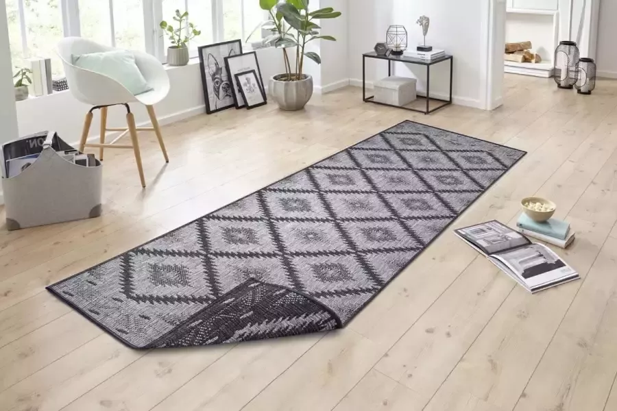 NORTHRUGS Vloerkleed Malibu omkeerbaar tapijt Binnen- en buitengebruik weerbestendig balkon loper woonkamer waterbestendig - Foto 3