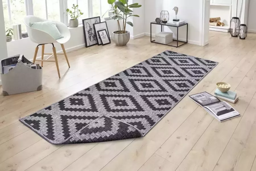 HANSE Home Vloerkleed Malta tweezijdig te gebruiken kleed Binnen- en buitengebruik weerbestendig balkon terras ruit loper woonkamer - Foto 15