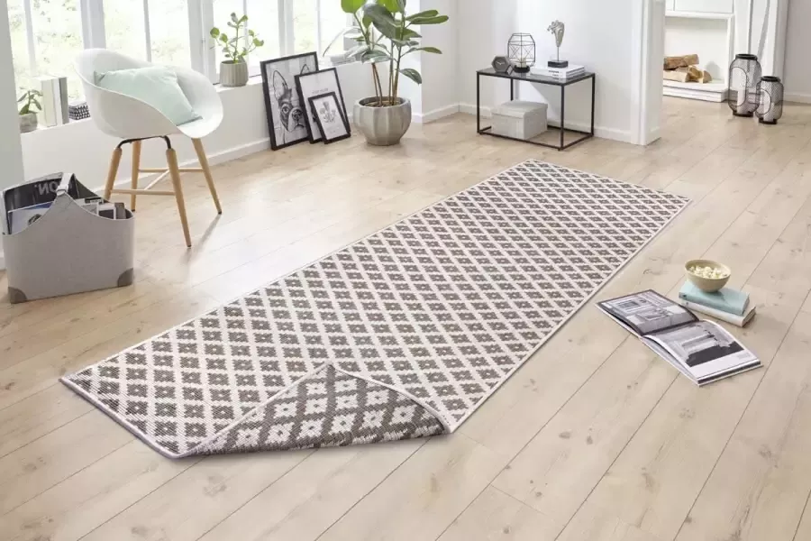 NORTHRUGS Vloerkleed Nizza omkeerbaar tapijt Binnen- en buitengebruik weerbestendig balkon loper woonkamer waterbestendig - Foto 4