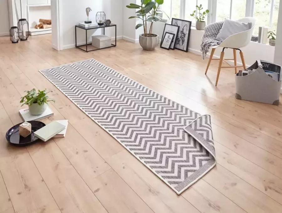 HANSE Home Vloerkleed Palma tweezijdig te gebruiken kleed Binnen- en buitengebruik weerbestendig balkon loper woonkamer waterbestendig - Foto 8