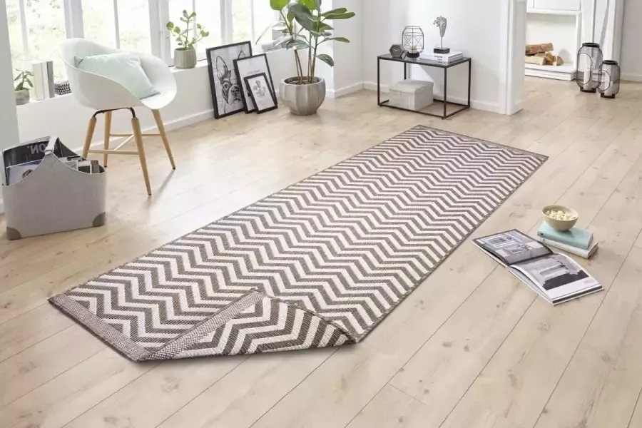 NORTHRUGS Vloerkleed Palma tweezijdig te gebruiken kleed Binnen- en buitengebruik weerbestendig balkon loper woonkamer waterbestendig - Foto 3