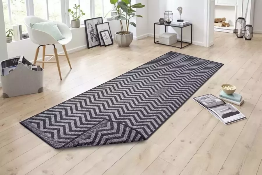 NORTHRUGS Vloerkleed Palma tweezijdig te gebruiken kleed Binnen- en buitengebruik weerbestendig balkon loper woonkamer waterbestendig - Foto 4