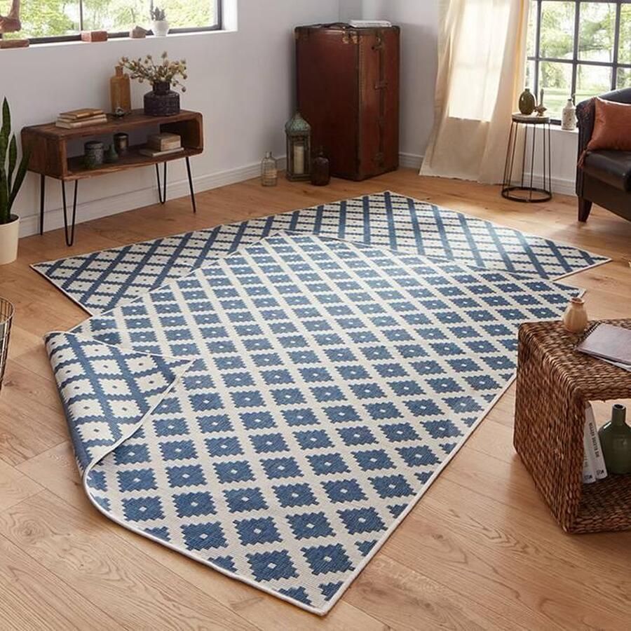 HANSE Home Vloerkleed Nizza omkeerbaar tapijt Binnen- en buitengebruik weerbestendig balkon loper woonkamer waterbestendig - Foto 2