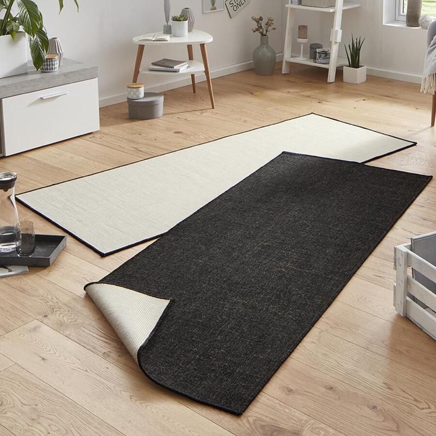 HANSE Home Vloerkleed Miami omkeerbaar tapijt Binnen- en buitengebruik weerbestendig balkon loper woonkamer waterbestendig