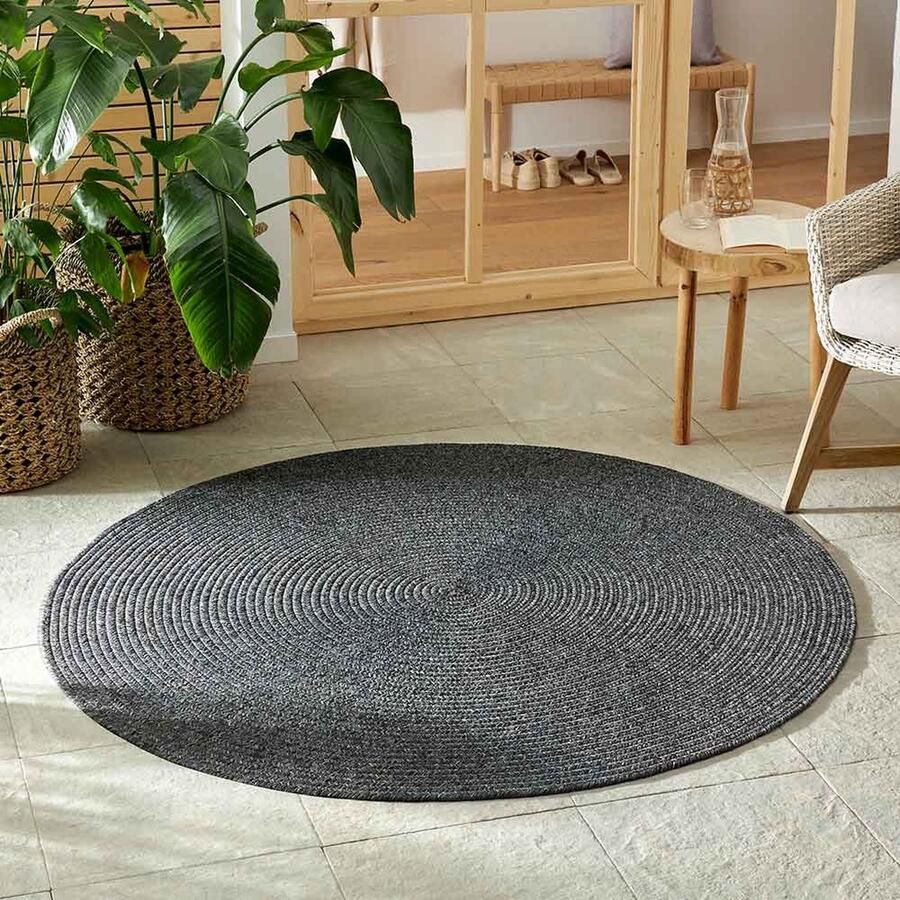 HANSE Home Vloerkleed Trenzado In- & Outdoor Handmade-Look Geweven Weerbestendig Balkon Woonkamer - Foto 2